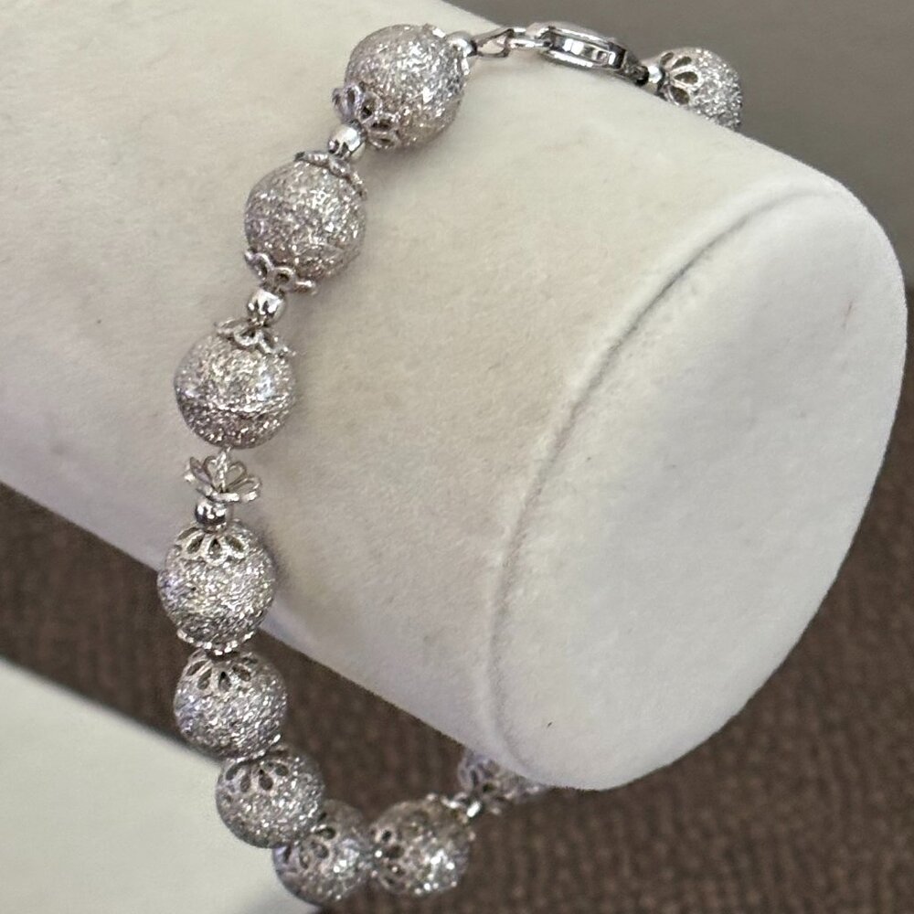 Turkey Sterling Silver Gold Plate Balls - Picture 3 of 10